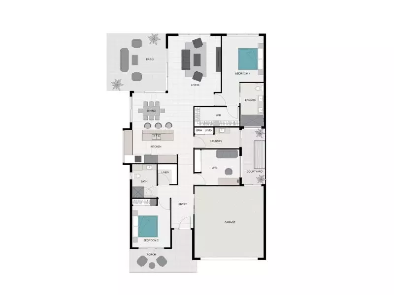 STUNNING DISPLAY HOME FACING TRANQUIL LAKE