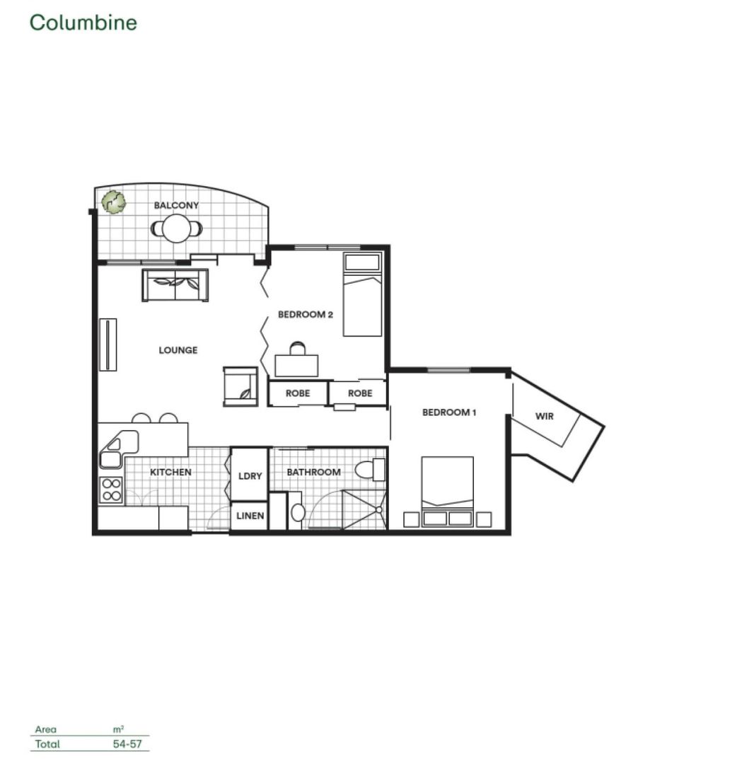 Modern Open-Plan Apartment with Balcony